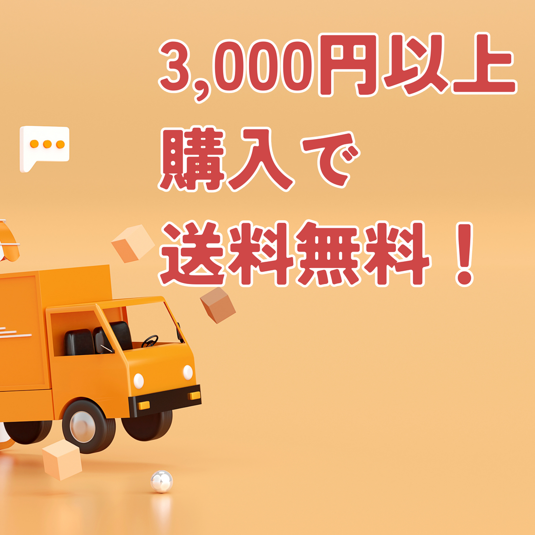 3,000円以上のご購入で送料無料に変更になりました!