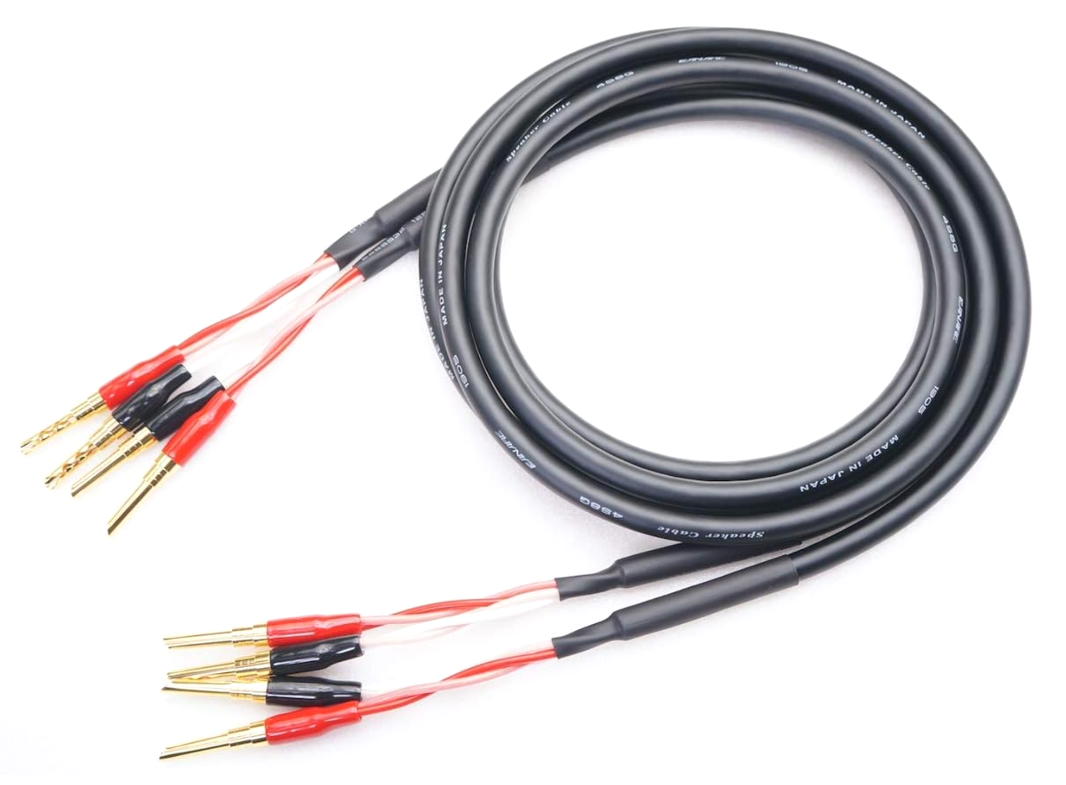 Canare D-sub 25pin ケーブル 2本 CANARE カナレ 4S8 バナナプラグ付 スピーカーケーブル 2本セット