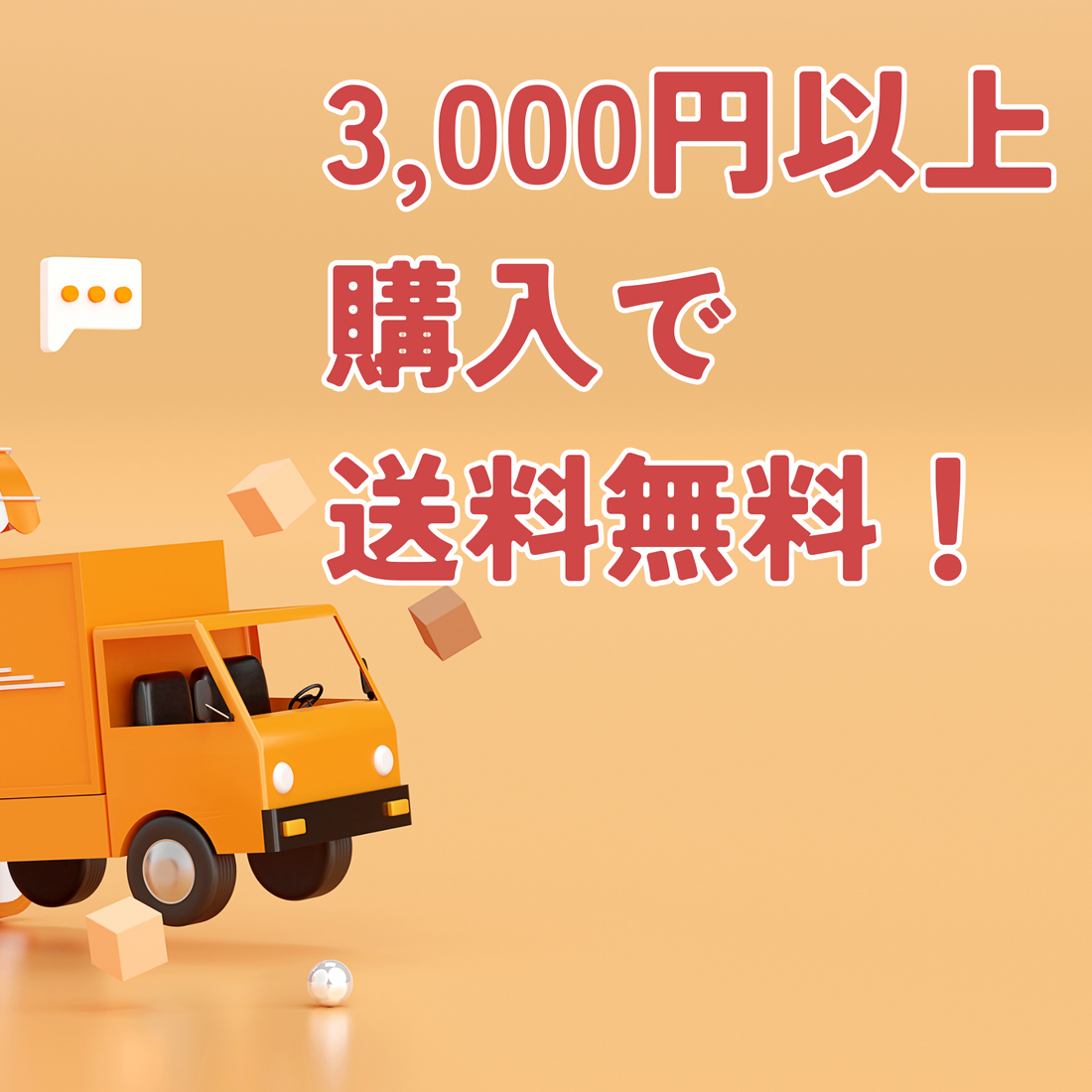 3,000円以上のご購入で送料無料に変更になりました！