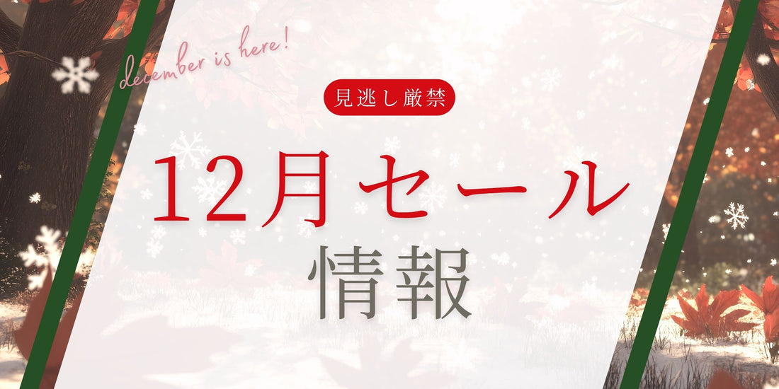 2025年12月のセール情報のお知らせ