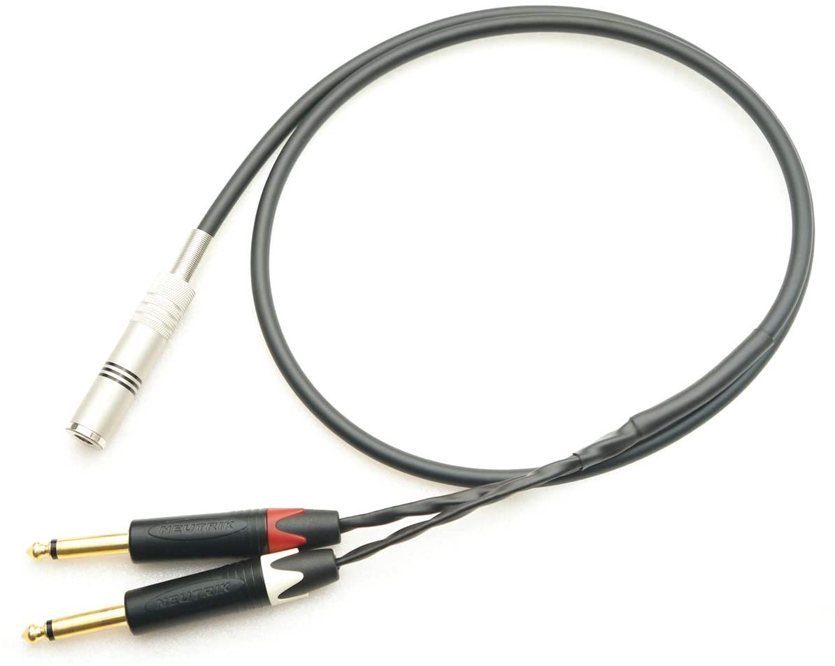 MOGAMI モガミ 2534 延長用 変換Yケーブル (ステレオフォンメス - TSフォン×2)
